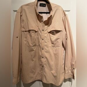 Orvis XL Men's Pale Orange Lightweight Shirt